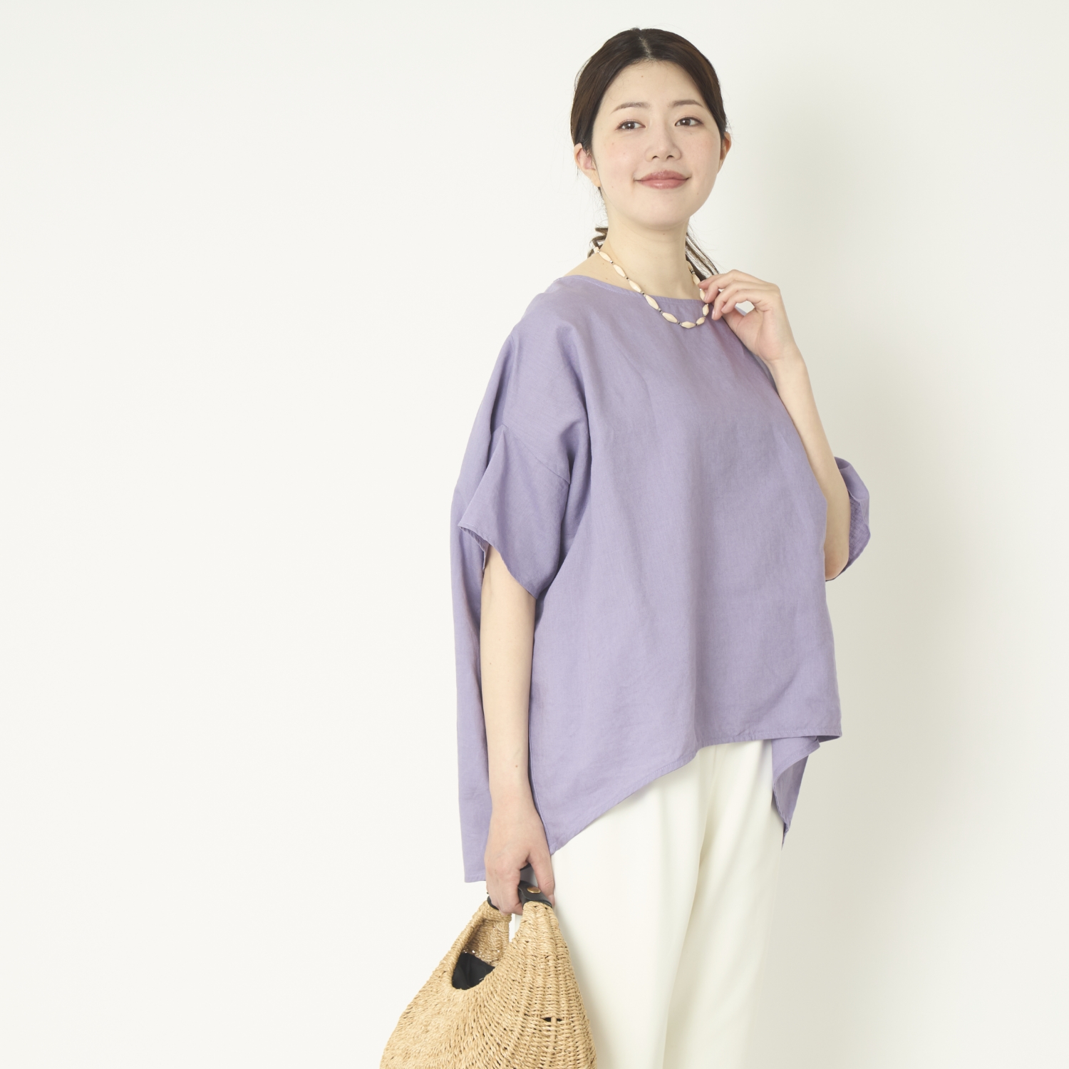 Kilka/涼しくて袖口から下着が見えにくいオーバーブラウス
